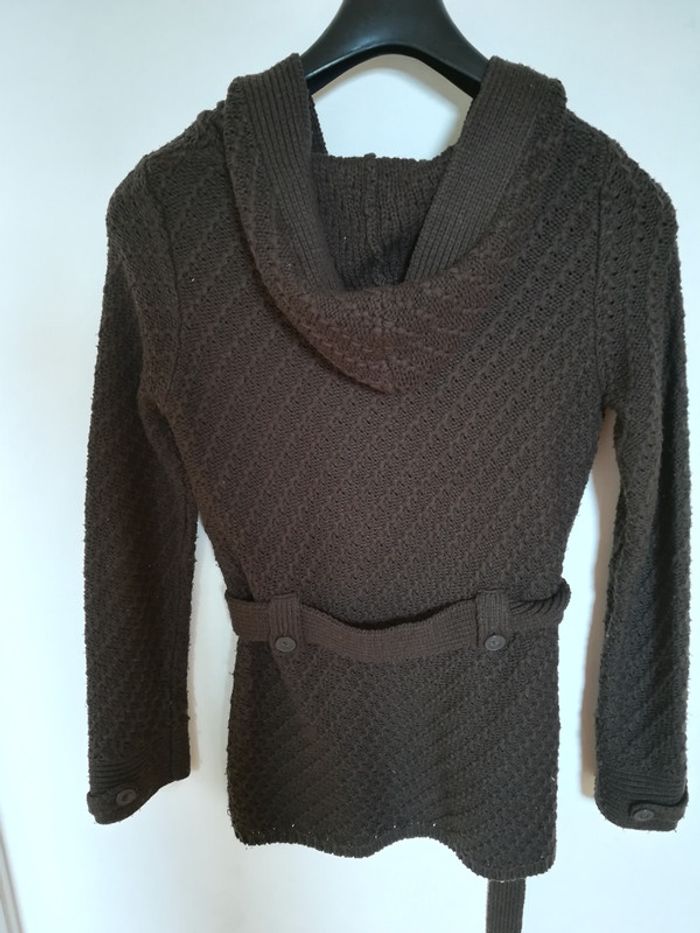 veste à capuche marron - photo numéro 2