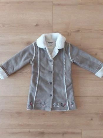 Manteau gris fille hiver 3 ans