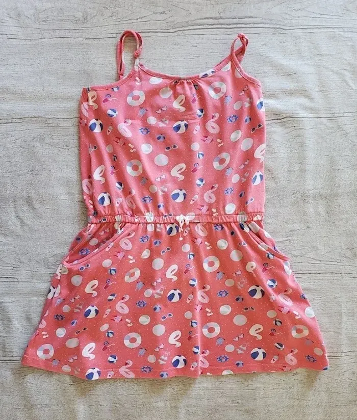 Robe Sergent major 9 ans rose