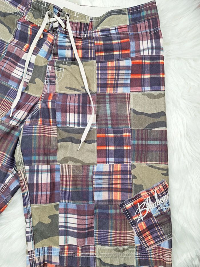 short de bain imprimé/brodé billabong - homme taille M - multicolore (518) - photo numéro 4