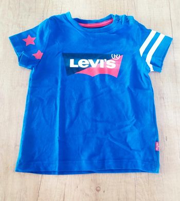 T-shirt manches courtes garçon bleu taille 12 mois Levi's