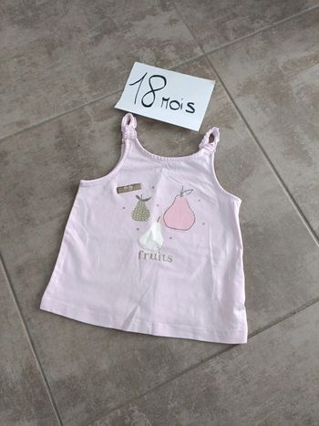 Tee shirt bretelles 18 mois orchestra
