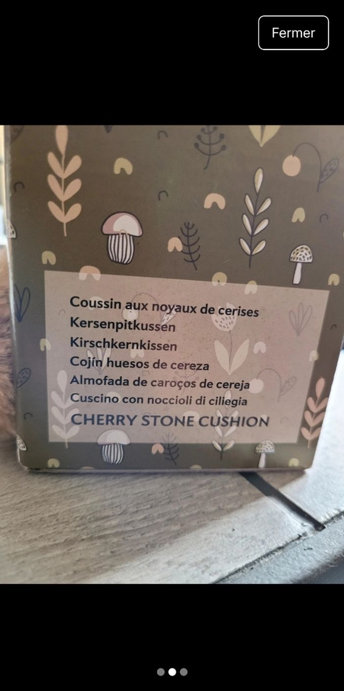 Coussin noyau de cerise - photo numéro 2