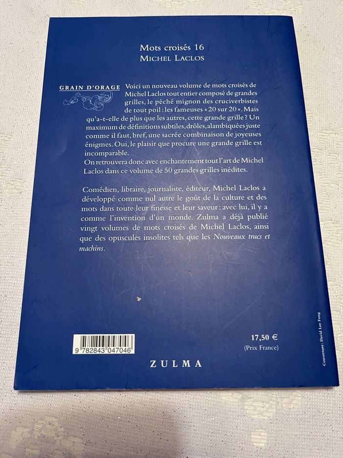 Mots croisés Zulma neuf - photo numéro 2