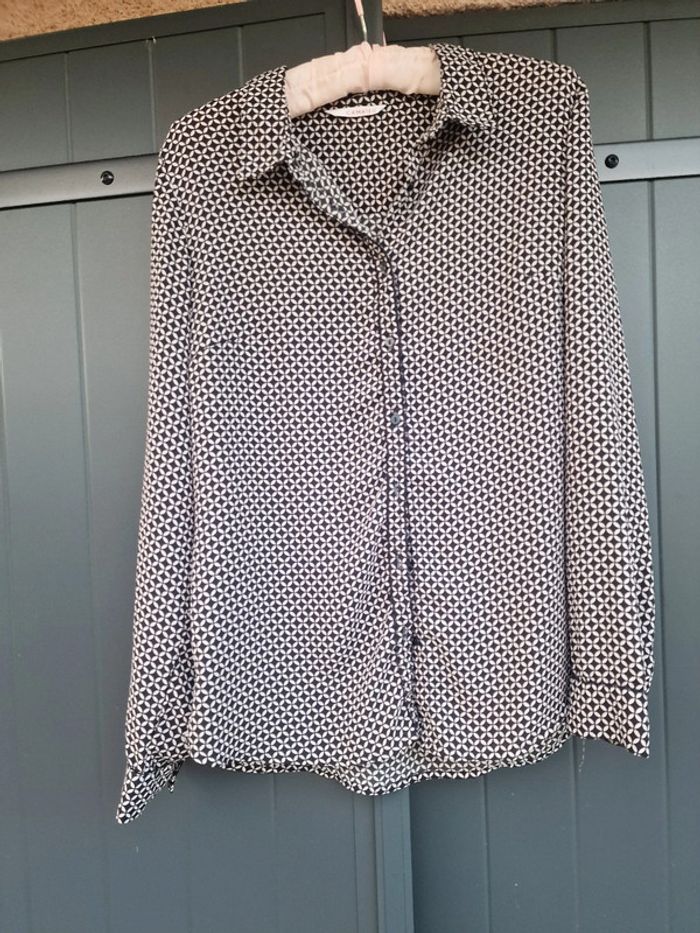 Chemise imprimé rétro camaieu - photo numéro 7