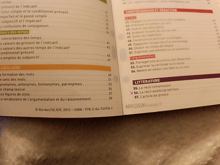 Livre Fiches de révision Français 3ème _ Bordas - photo numéro 5