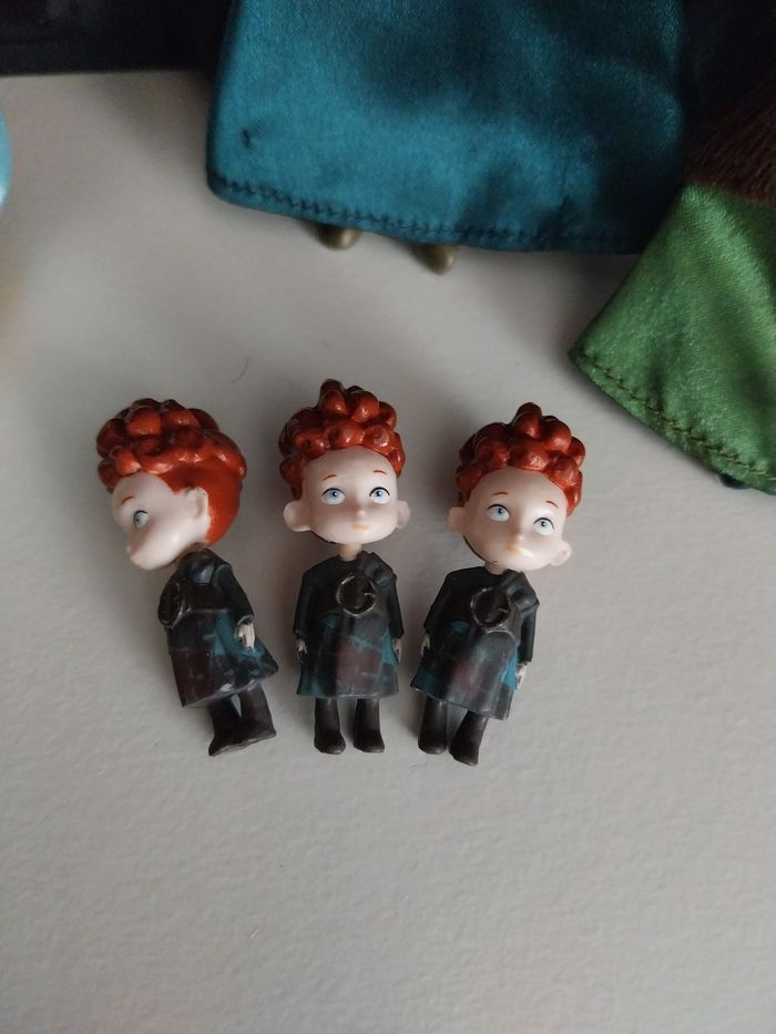 Poupées Brave Mini doll set Poupée Mérida Rebelle Elinor et frères de Rebelle Disney - photo numéro 4