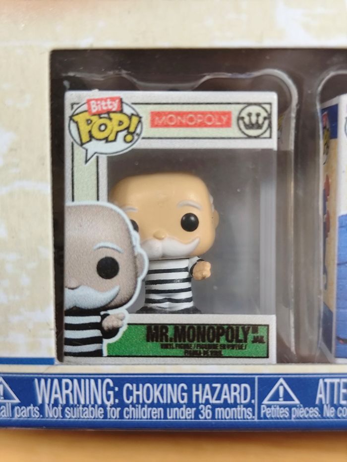 Bitty Pop! Retro Toys - Pack de 4 Figurines (Mr. Monopoly, Barrel Of Monkeys, Stretch Armstrong + Mystery) - photo numéro 2