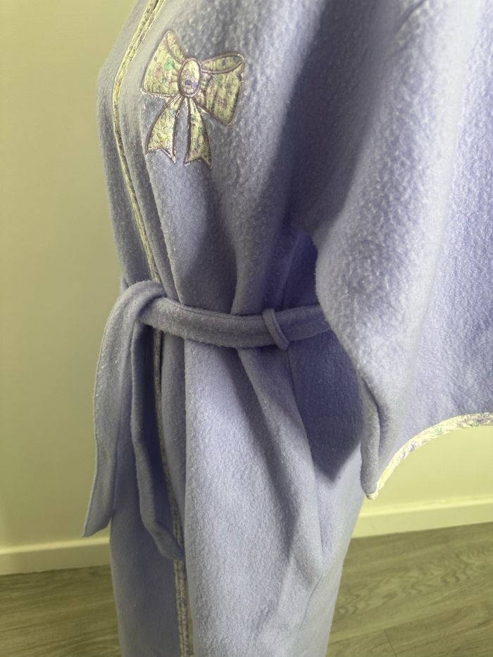Peignoir long polaire lila mauve Triumph T40 L - photo numéro 8