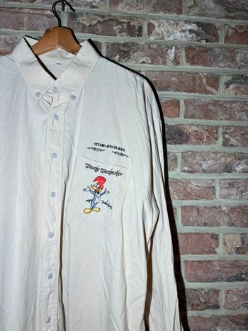 Chemise beige vintage WoodyWoodpecker Studio Adventure Taille XL