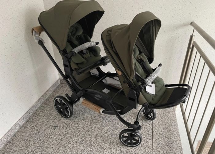Poussette double ABC Design Zoom 2 Avocado neuve - photo numéro 3