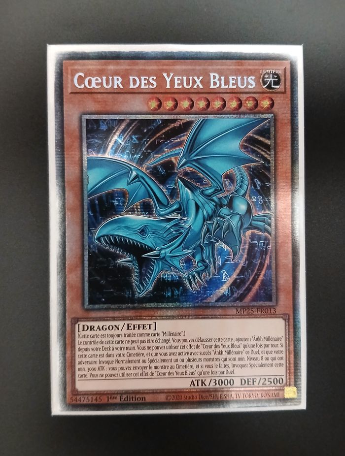 Yu-Gi-Oh Cœur des Yeux Bleus MP25-FR013 - STARLIGHT RARE - 1ère édition FR - photo numéro 3