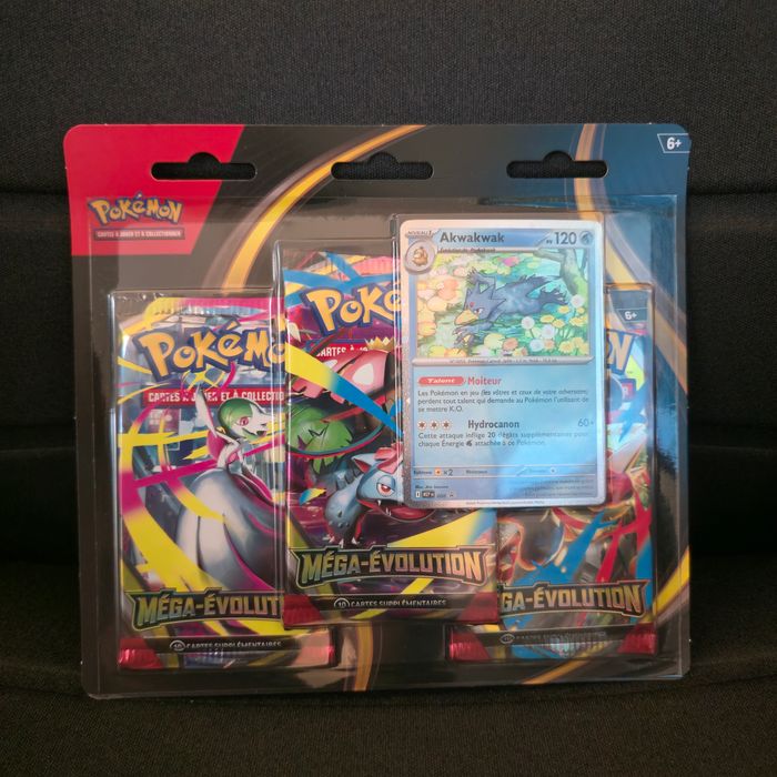 Pokémon Tripack ME1 Méga-Évolution Akwakwak - photo numéro 1