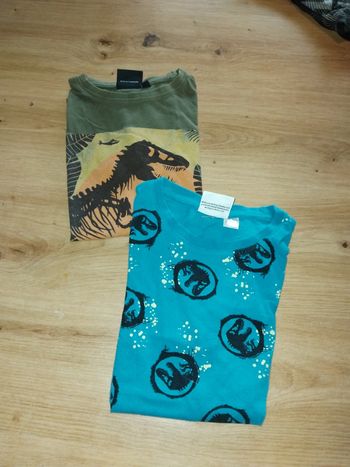 Lots de 2 t shirts jurassic park