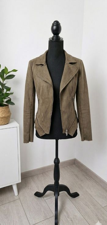 Veste perfecto kaki daim Taille S 