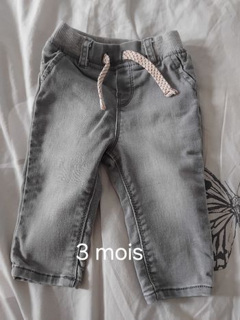 Jean gris 3 mois