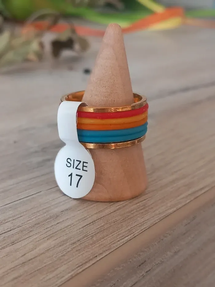 Bague en acier inoxydable taille 17 (54) - photo numéro 2