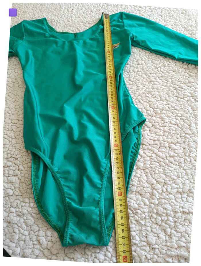 Justaucorps/maillot de bain vert Aquatic Wear - 38/40 vintage old school - photo numéro 5