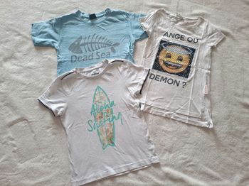 Lot t shirt 8 ans 