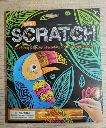 Cartes à gratter animaux de la savane