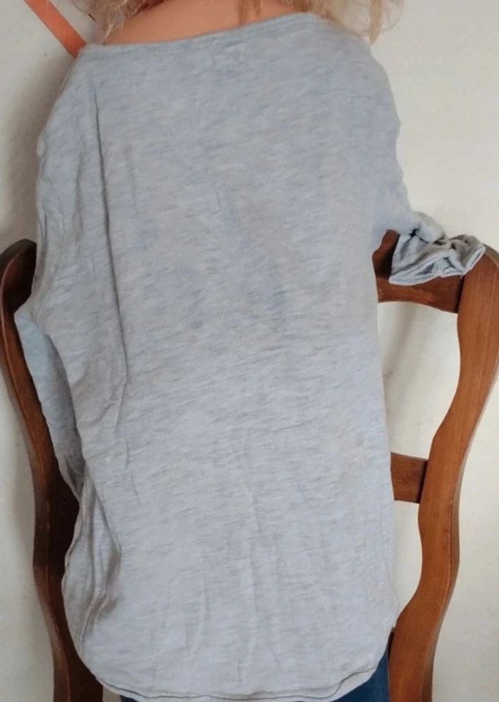 Tee-shirt manches longues motif cerf - photo numéro 4