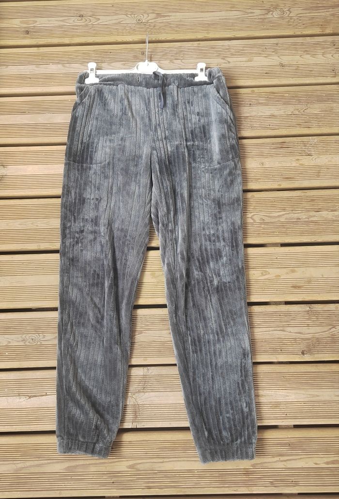 Pantalon en velours côtelé gris - Taille M/38 - Très Bon État