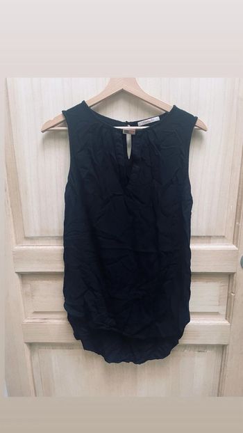 Blouse chic fluide noire Camaïeu Taille 36