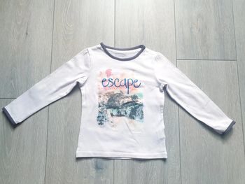 Maillot manche longue rose clair et violet. Fille 4 ans. Marque Orchestra