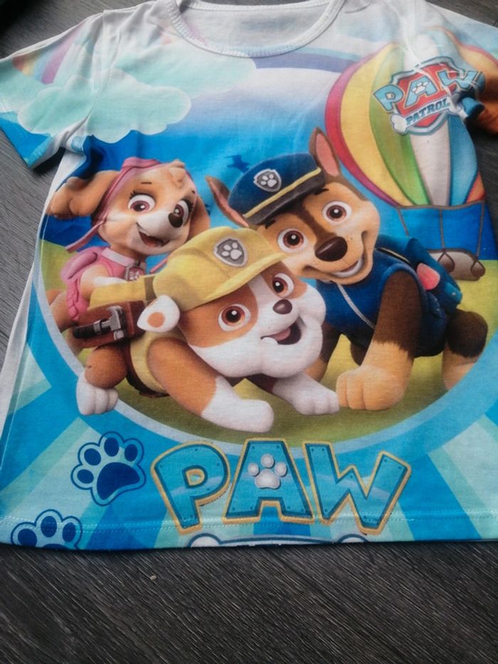 Tee shirt manche courte paw patrol 8A - photo numéro 2