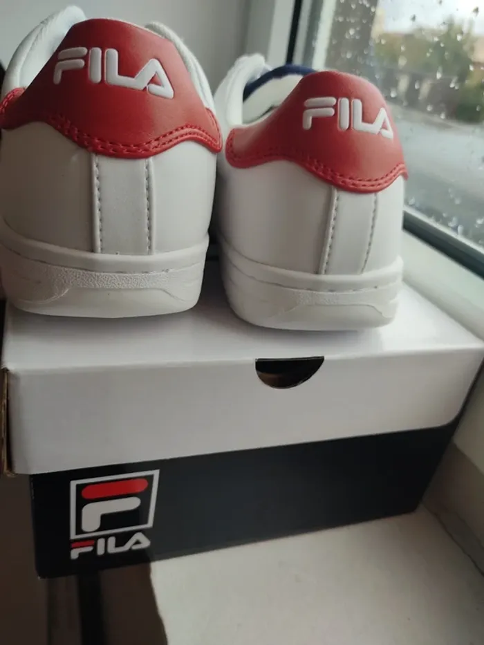 Fila crosscourt baskets basses blanc rouge taille 39 - photo numéro 3