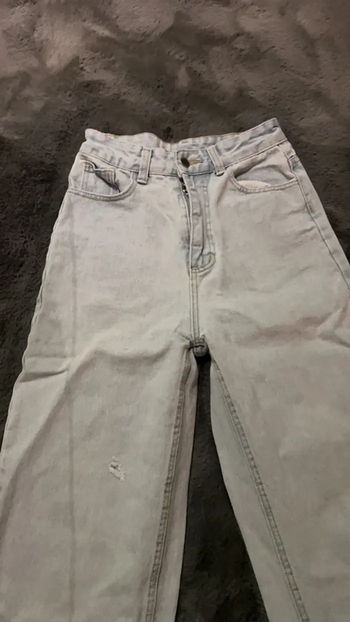 Jeans large taille haute - photo numéro 2