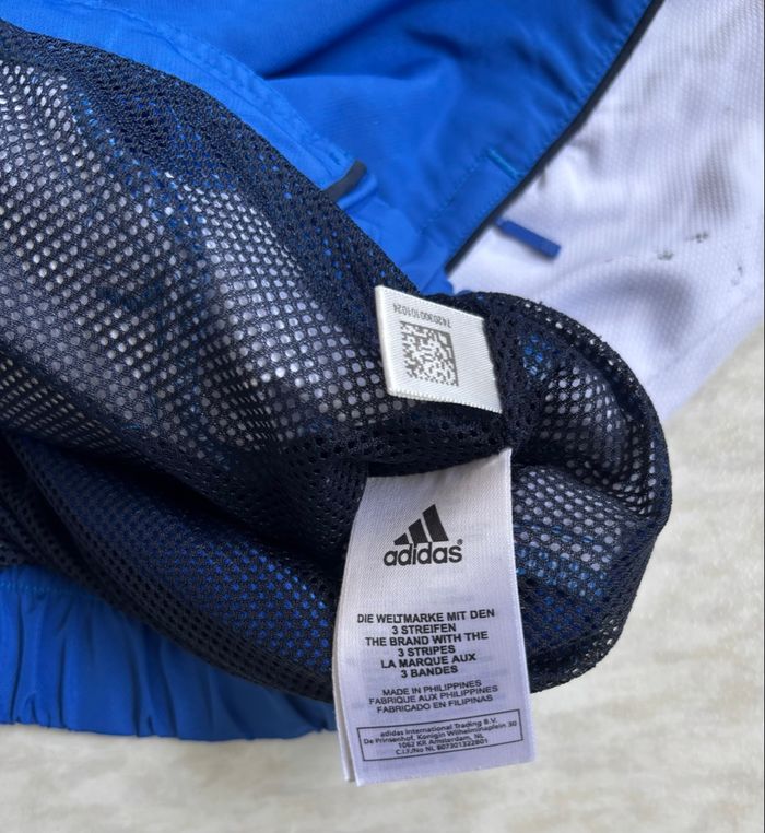 Trackjacket vintage Adidas bleue zippée logo brodé - S - photo numéro 6