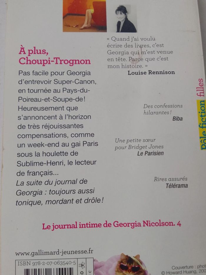 Louise Rennison - A plus Choupi-trognon - photo numéro 3