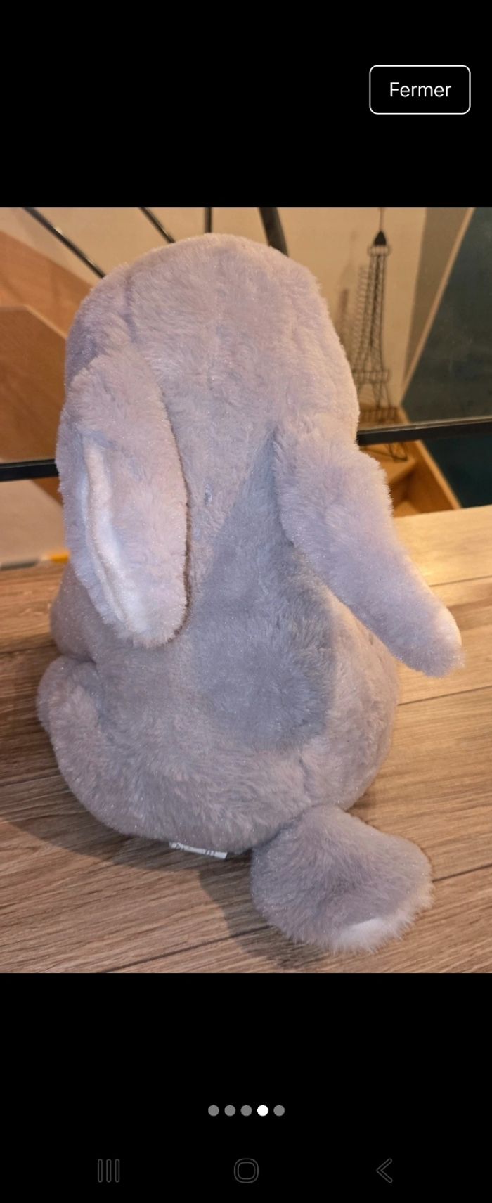 Peluche lapin - photo numéro 4