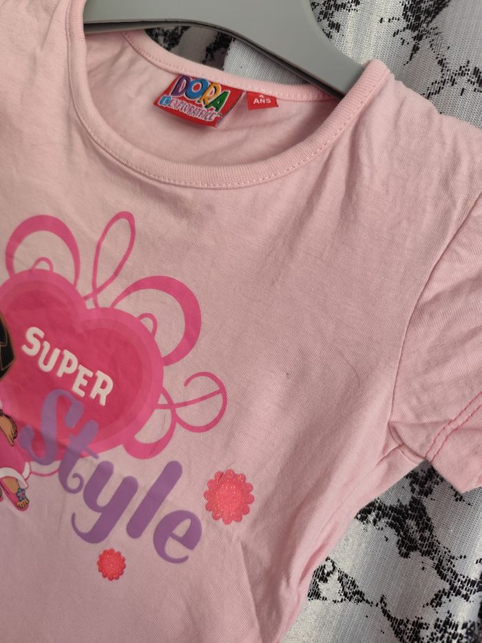 T-shirt dora l'exploratrice taille 4 ans - photo numéro 2