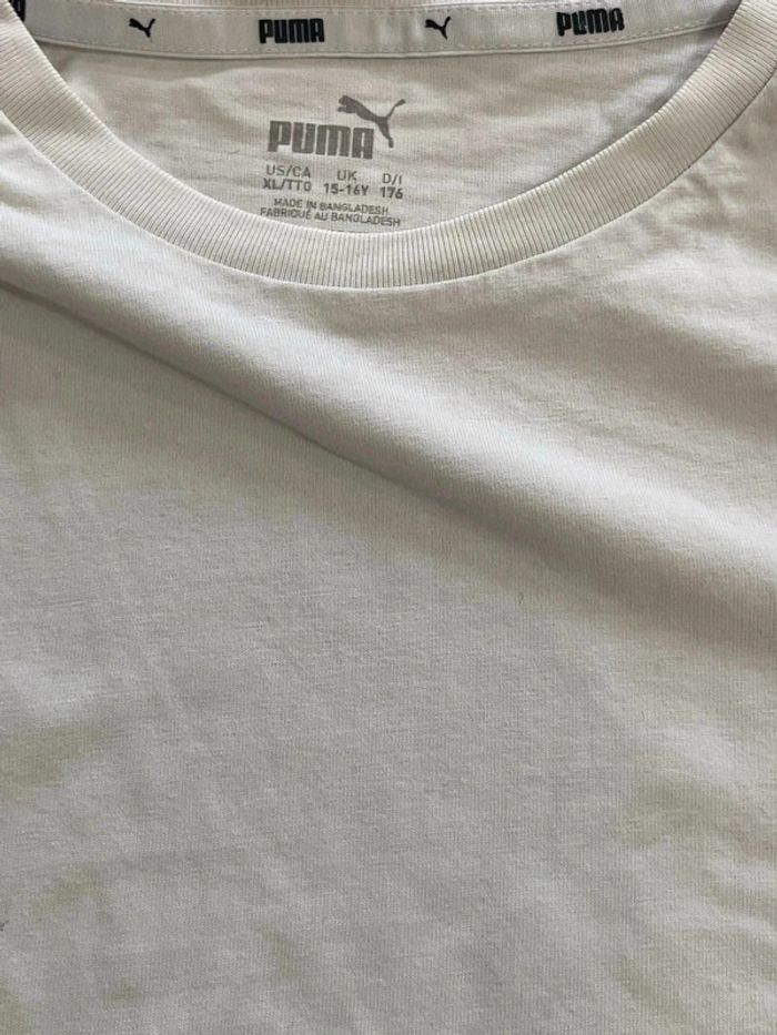 Tee shirt puma noir et blanc - photo numéro 4