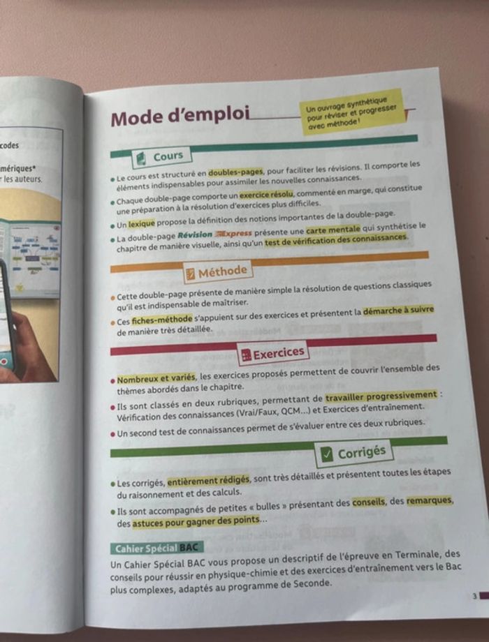 livre « réussir le bac » physique chimie 2nde - photo numéro 3