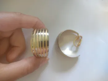 Paire Créole clips vintage