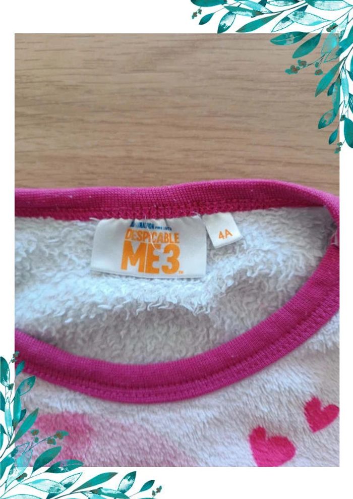 Pyjama fille 4 ans Moi moche et méchant - photo numéro 4