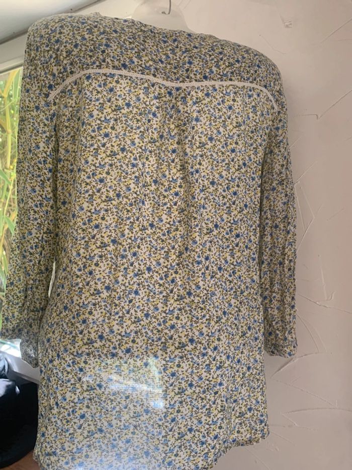 Blouse fleurie Armand Thierry tailleM - photo numéro 7