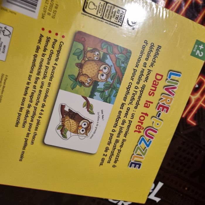 livre PUZZLES DANS LA FORET - NEUF sous blister - photo numéro 4