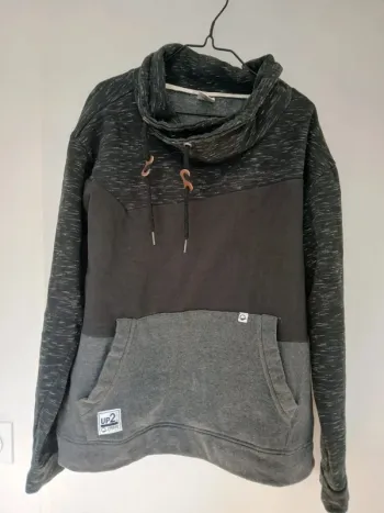Sweat up2 L gris et noir