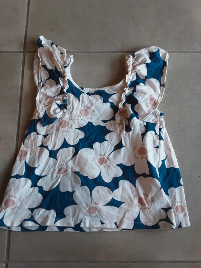 Chemise été fleurs T. 5 ans neuf - photo numéro 2