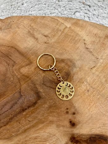Porte-clés phase de lune, charms de sac