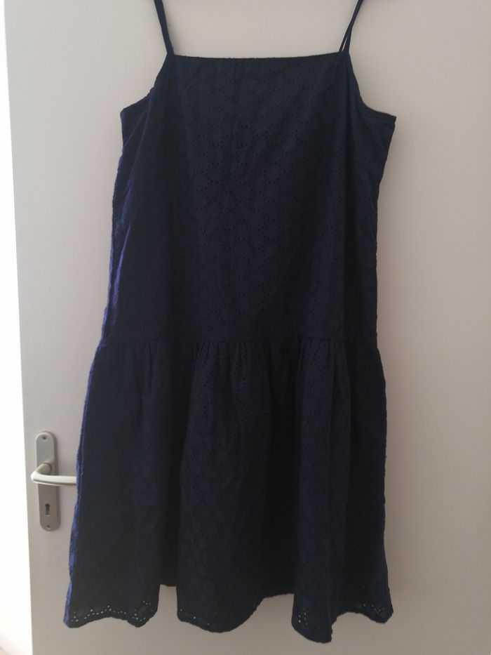 Robe à bretelles bleu marine