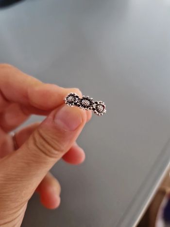 Petite bague marguerite tournesol 16 mm