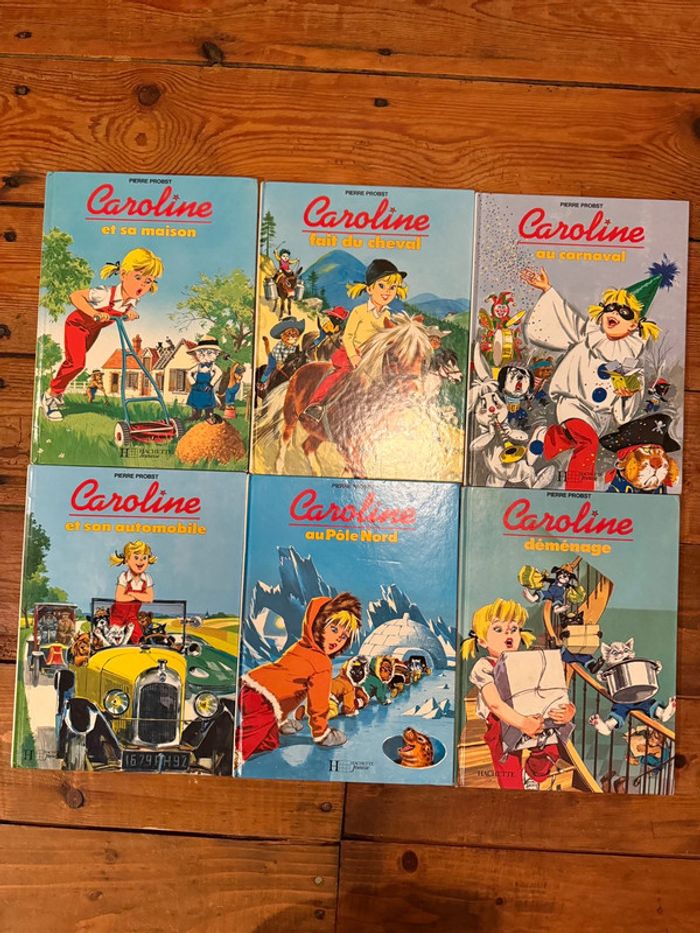 BE - Lot de 6 livres bd album Caroline Pierre Probst vintage années 90