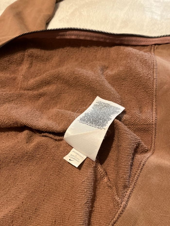 Sweat zip marron Nike - taille L - photo numéro 10