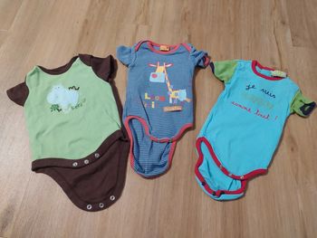 Lot de 3 body DPAM 3 mois