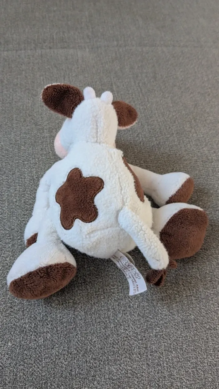 Lot doudou et peluches vache et oiseau - photo numéro 8